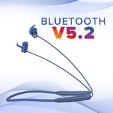 Tempt Groove Wireless Bluetooth 5.2 Neckband with OxyAcoustics Technology, Enhanced Bass Navy Blue BROOT COMPUSOFT LLP JAIPUR