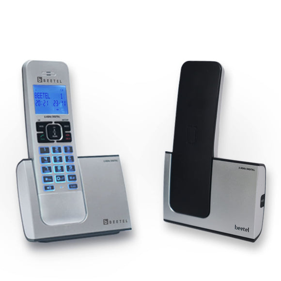 Beetel X75 Cordless Landline Phone Silver