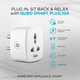 Qubo 10A Smart Plug from Hero Group |Energy Monitoring, Suitable for small devices Broot Compusoft LLP Jaipur 