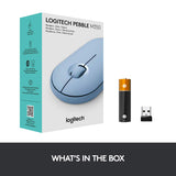 Logitech Pebble M350 Wireless Mouse with Bluetooth Blue Grey Broot Compusoft LLP Jaipur