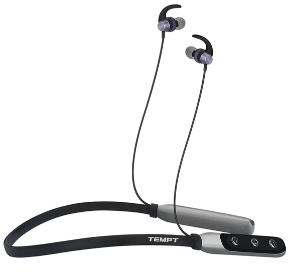 Tempt Bounce Bluetooth Wireless Neckband with OxyAcoustics Technology & Noise Cancellation With Mic Black BROOT COMPUSOFT LLP JAIPUR