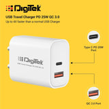 DIgitek Mobile Charger DMQC PD-025