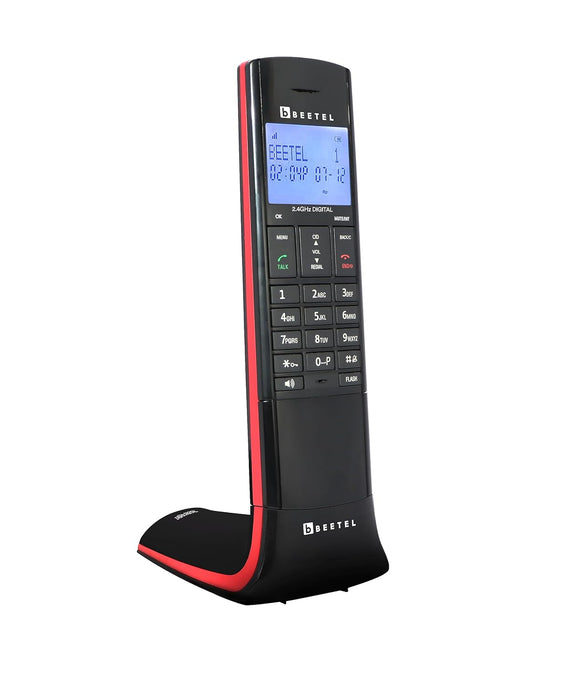 Beetel Flagship Designer Cordless landline Phone Black/Red
