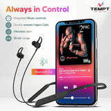 Tempt Rush Wireless Bluetooth 5.2 Neckband  with OxyAcoustics Technology 35 Hrs Playback Black