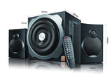 F&D Bluetooth Speaker 2.1 A521X 104W 52RMS FM BT USB Broot Compusoft LLP Jaipur 