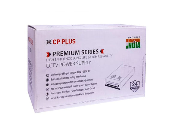 CPPLUS CCTV POWER SUPPLY 8CH METAL (DUAL OUTPUT) 12V/10A MD100P BROOT COMPUSOFT LLP JAIPUR 