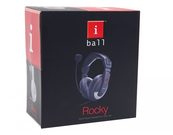 Iball Headphone Rocky With Mic Double Pin