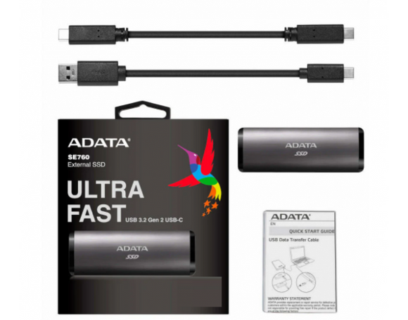 ADATA EXTERNAL SSD 512GB SE760 USB C ASE760 512GU32G2 CTK BROOT COMPUSOFT LLP JAIPUR