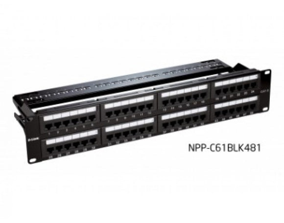 Dlink 48 Port Cat 6 Patch Panel FULLY LOADED BROOT COMPUSOFT LLP JAIPUR