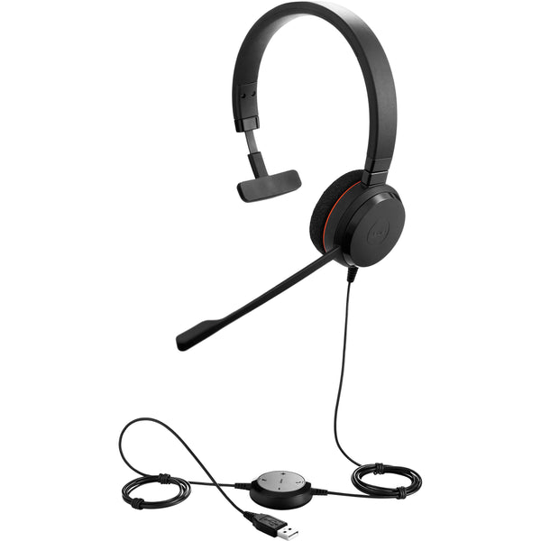 Jabra Evolve 20 Professional headset with easy call management and