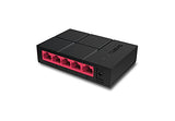 Mercusys 5-Ports 10/100/1,000 Mbps Desktop Switch MS105G Ethernet Network Hub  RJ45  Plug and Play
