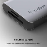 Belkin USB C Hub, 7-in-1 MultiPort Adapter Dock with 4K HDMI