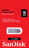 SanDisk Cruzer Force USB Flash Drive, 16GB, USB2.0, Durable Metal Casing BROOT COMPUSOFT LLP JAIPUR