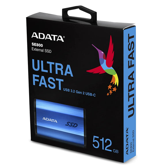 ADATA EXTERNAL SSD 512GB SE800 USB C ASE800 512GU32G2 CBK BROOT COMPUSOFT LLP JAIPUR