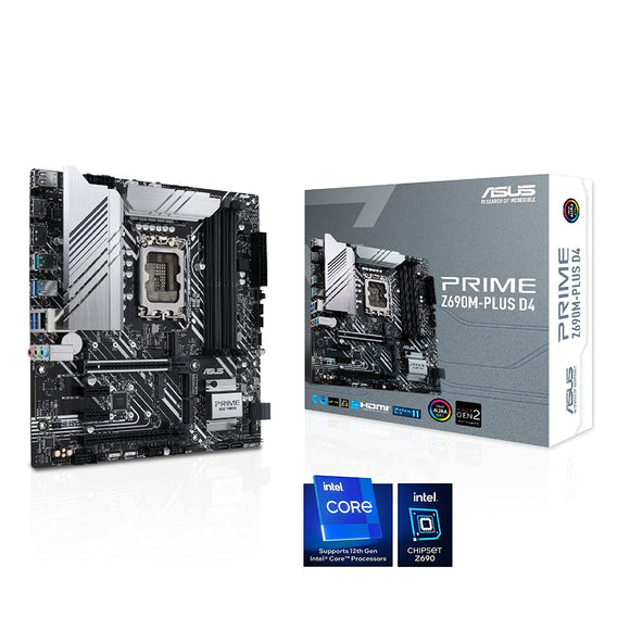 Asus Motherboard Prime Z690M PLUS D4 FOR INTEL PRIME Z690M PLUS D4