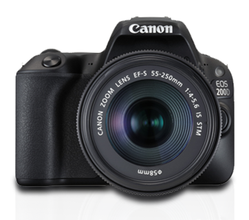 Canon Digtal SLR Camera EOS 200D Kit with Dual Lens (EF-S18-55 IS STM & EF-S55-250 IS STM) - BROOT COMPUSOFT LLP