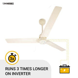 Atomberg Renesa 1200 mm BLDC Motor with Remote 3 Blade Ceiling Fan  ivory