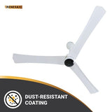 Atomberg Renesa+ 1400 mm BLDC Motor with Remote 3 Blade Ceiling Fan Pearl White