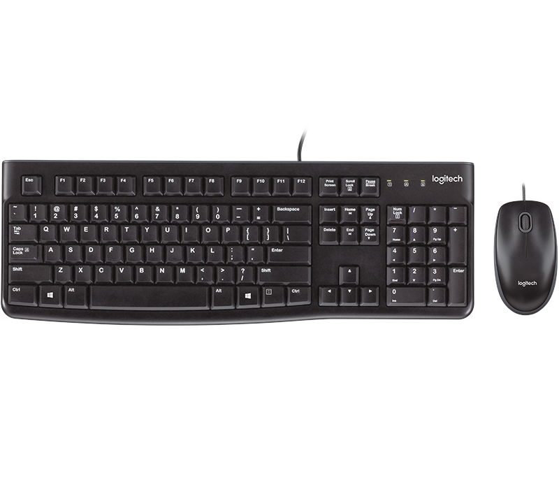 Logitech Wired keyboard mouse combo MK120 BROOT COMPUSOFT LLP