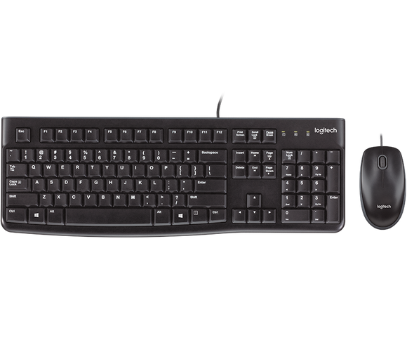 Logitech Wired keyboard mouse combo MK120 Broot Compusoft LLP Jaipur 