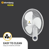Atomberg Efficio+ Energy Efficient 400 mm 3 Blade Wall-Mounted Fan with Remote Control White