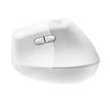 Logitech Lift Vertical Ergonomic Wireless Bluetooth Mouse Off-White