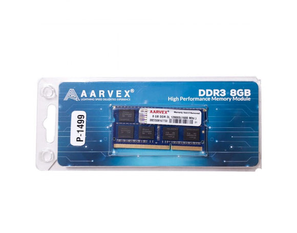 Aarvex Laptop Ram 8GB DDR3 1600MHZ P-1499 BROOT COMPUSOFT LLP JAIPUR