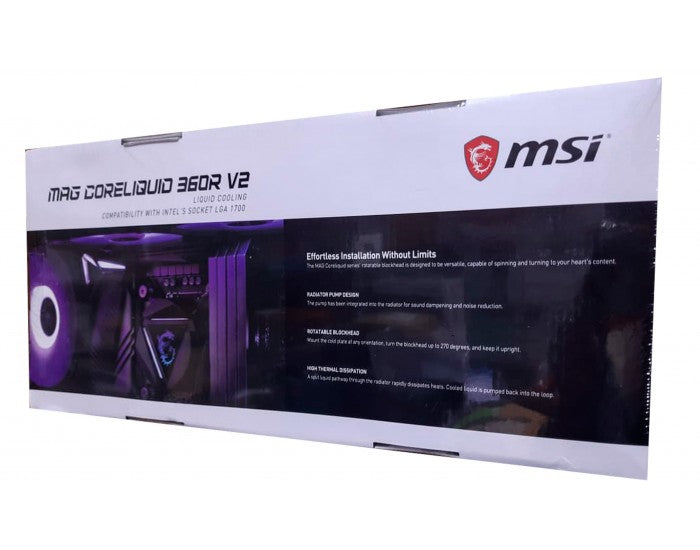 MSI MAG CORELIQUID 240R AIO CPU Liquid Cooler - Rotatable ARGB Blockhead,  Integrated Radiator Pump, Split-Flow Water Cooling, Evaporation-Proof  Tubing, Easy to Install - AMD & Intel Compatible : Electronics 