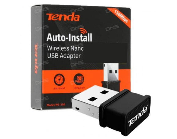 Tenda W311MI Wireless N150 USB Adapter Nano Auto Install No CD required BROOT COMPUSOFT LLP JAIPUR
