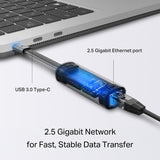 TP-Link UE302C USB Type-C to 2.5Gbps Gigabit Ethernet Network Adapter