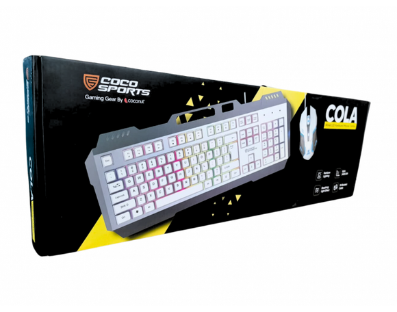 COCONUT GAMING KEYBOARD MOUSE COMBO USB GM33 COLA BLACK