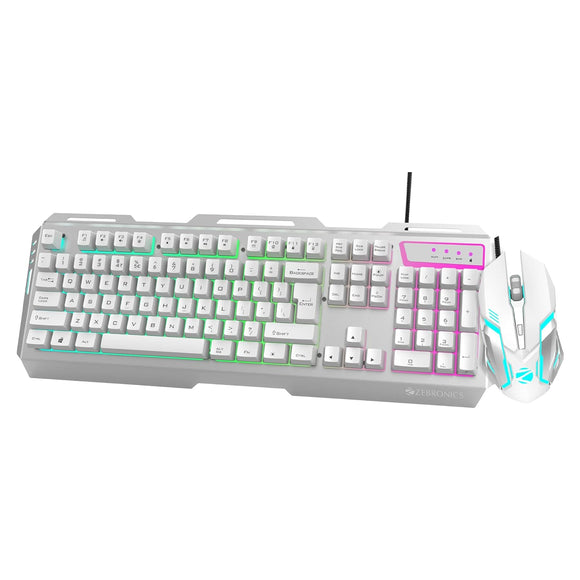 Zebronics Transformer Gaming Wired  Keyboard & Mouse Combo White