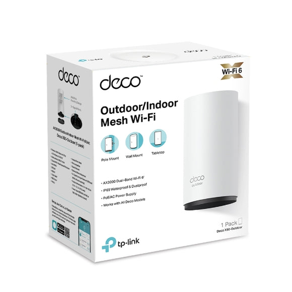 TP Link Deco X50 Poe Outdoor (Pack 1 ) AX3000 Dual Mesh Router Wifi 6 BROOT COMPUSOFT LLP JAIPUR 