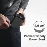 Portronics Power bank 10000 MAH Luxcell Black