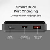 Portronics Power bank 10000 MAH Luxcell Black