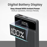 Portronics Power bank 10000 MAH Luxcell Black