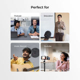 Digitek DWM-110 2-in-1 Wireless Microphone System with 2.4GHz RF, 50m Range, 8Hr Run Time, Plug & Play