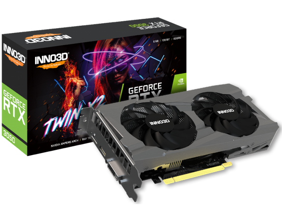 INNO3D GRAPHIC CARD RTX 3060 12GB DDR6 (TWIN X2) GEFORCE RTX 3060 TWIN X2