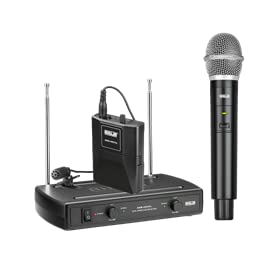 AHUJA AWM-495VHL Dual Wireless Hand  Lapel Collar Microphone