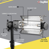 Digitek Porta Kit 14FT L Heavy Duty Porta Kit with Pair of Light Stands