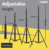 Digitek Porta Kit 14FT L Heavy Duty Porta Kit with Pair of Light Stands