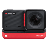Insta360 One RS 4k Edition 6K and 48MP 60 FPS Waterproof Action Camera with FlowState Stabilisation Black & Red