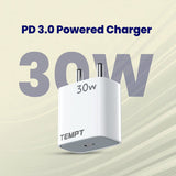 Tempt Mobile Charger BOLT 30W &nbsp;PD+PPS &nbsp;Adaptor