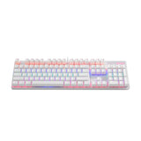 Rapoo V500PRO White Edition Full Size Mechanical USB-a Gaming Keyboard