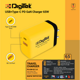 Digitek Charger USB Travel QC 3.0 PD65W DM PD QC 65W