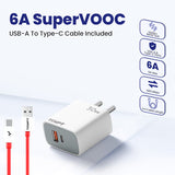 Tempt Mobile Charger Bolt 30W QC+PD Supervooc