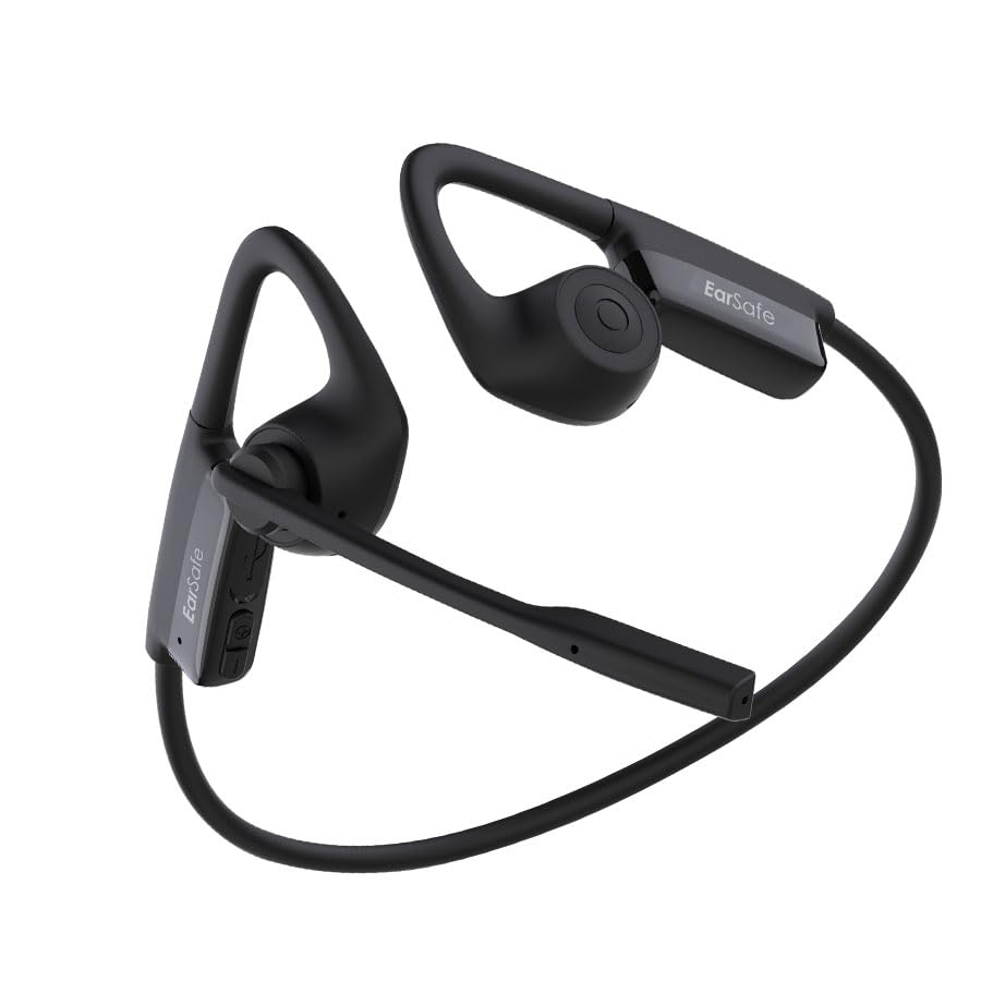 Open Ear Headphones Wireless Headset With Boom Mic Open Ear BT