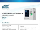 ESSL SF100 TIME & ATTADENCE Access Control Device (Finger, Card & Password Access) Systems.