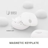 Rapoo  M650 Bluetooth Multi-Device Silent Mouse, Dual Mode Bluetooth + 2.4G Wireless White