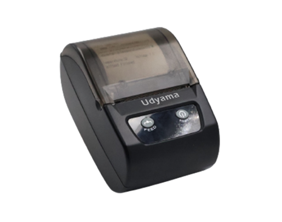 Udyama Barcode Label Printer UDY 58D (USB Bluetooth ) 58MM 2000MAH BATTERY BROOT COMPUSOFT LLP JAIPUR 